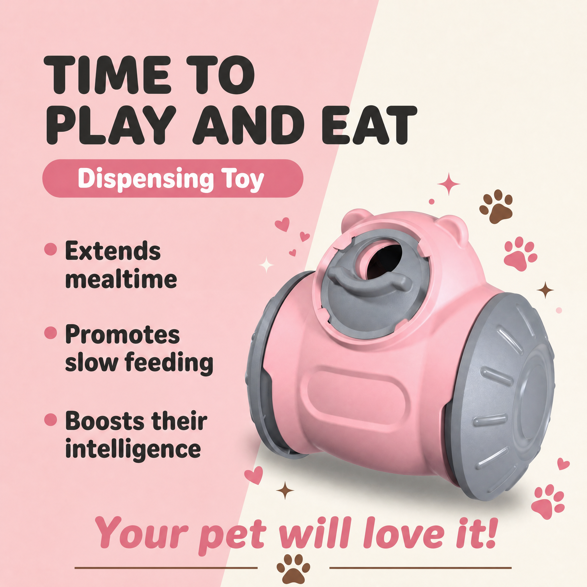 Interactive Feeder for Dogs — Stimulate Their Mind While They Ea