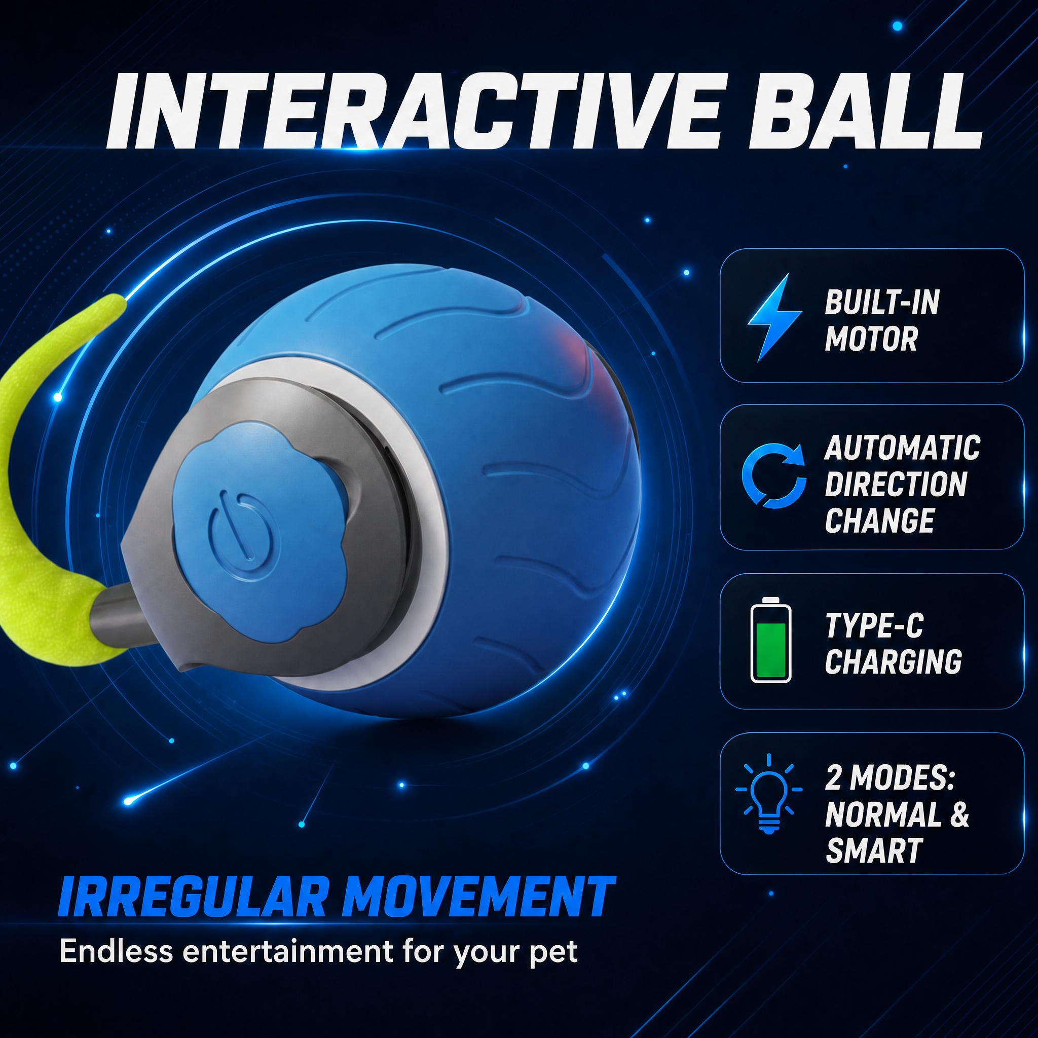 Smart Rechargeable Ball — Your Cat's Ultimate Play Companion