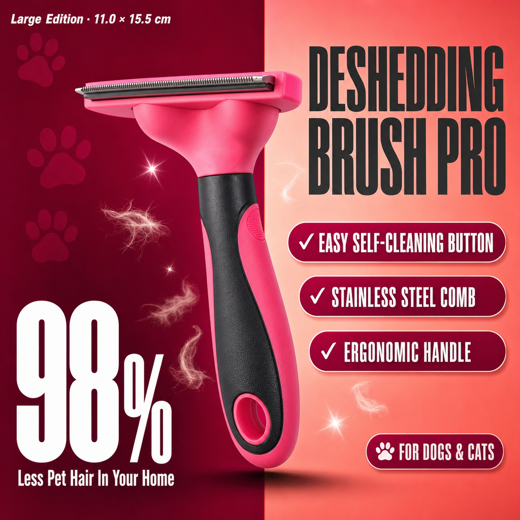 Deshedding Brush for Dogs and Cats — Say Goodbye to Loose Fur