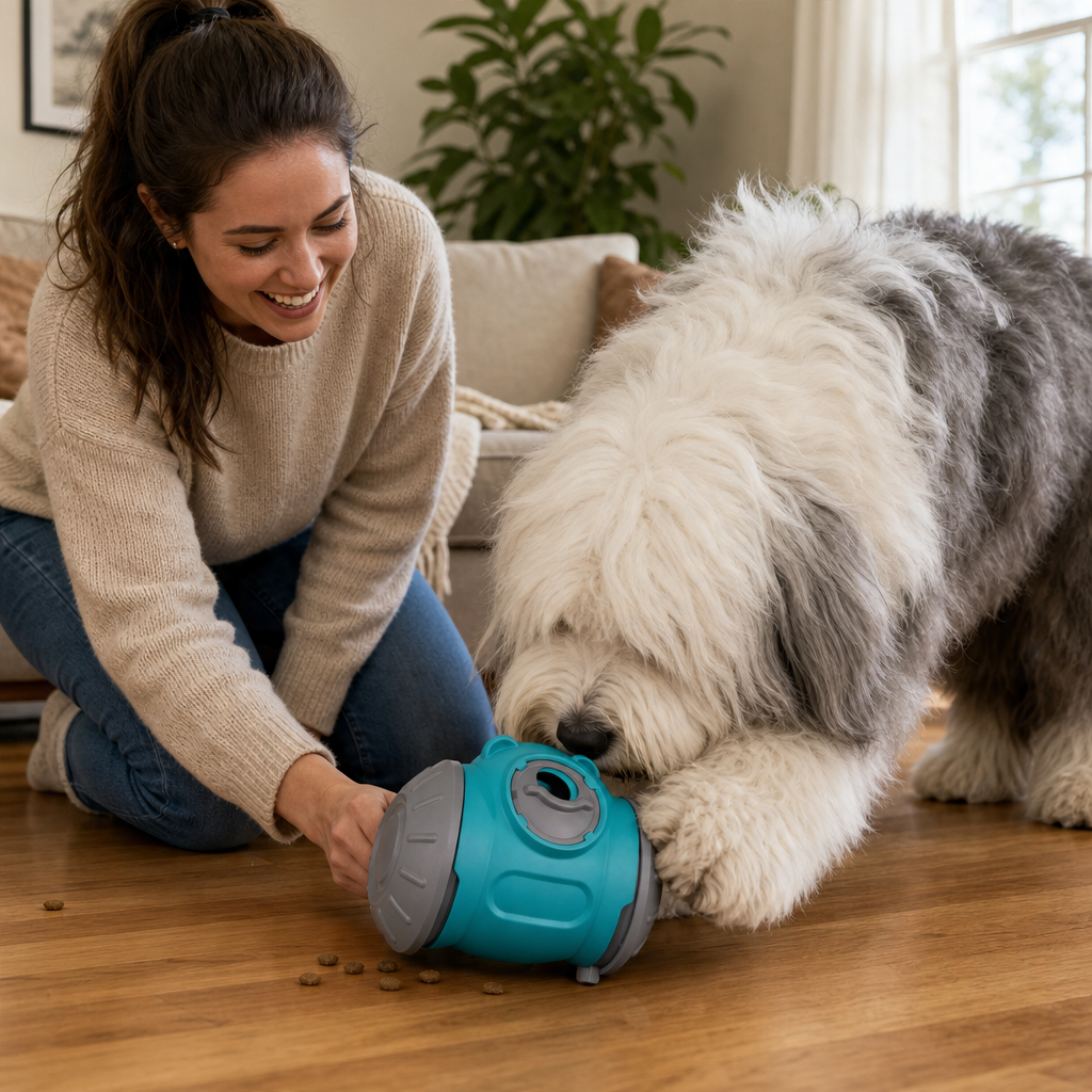 Interactive Feeder for Dogs — Stimulate Their Mind While They Ea
